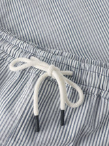 Bermudashorts aus Seersucker mit Streifen | Knowledge Cotton Apparel