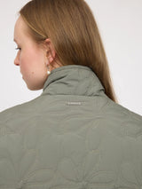 Jacket Floral Quilt Green Woman | Mazine