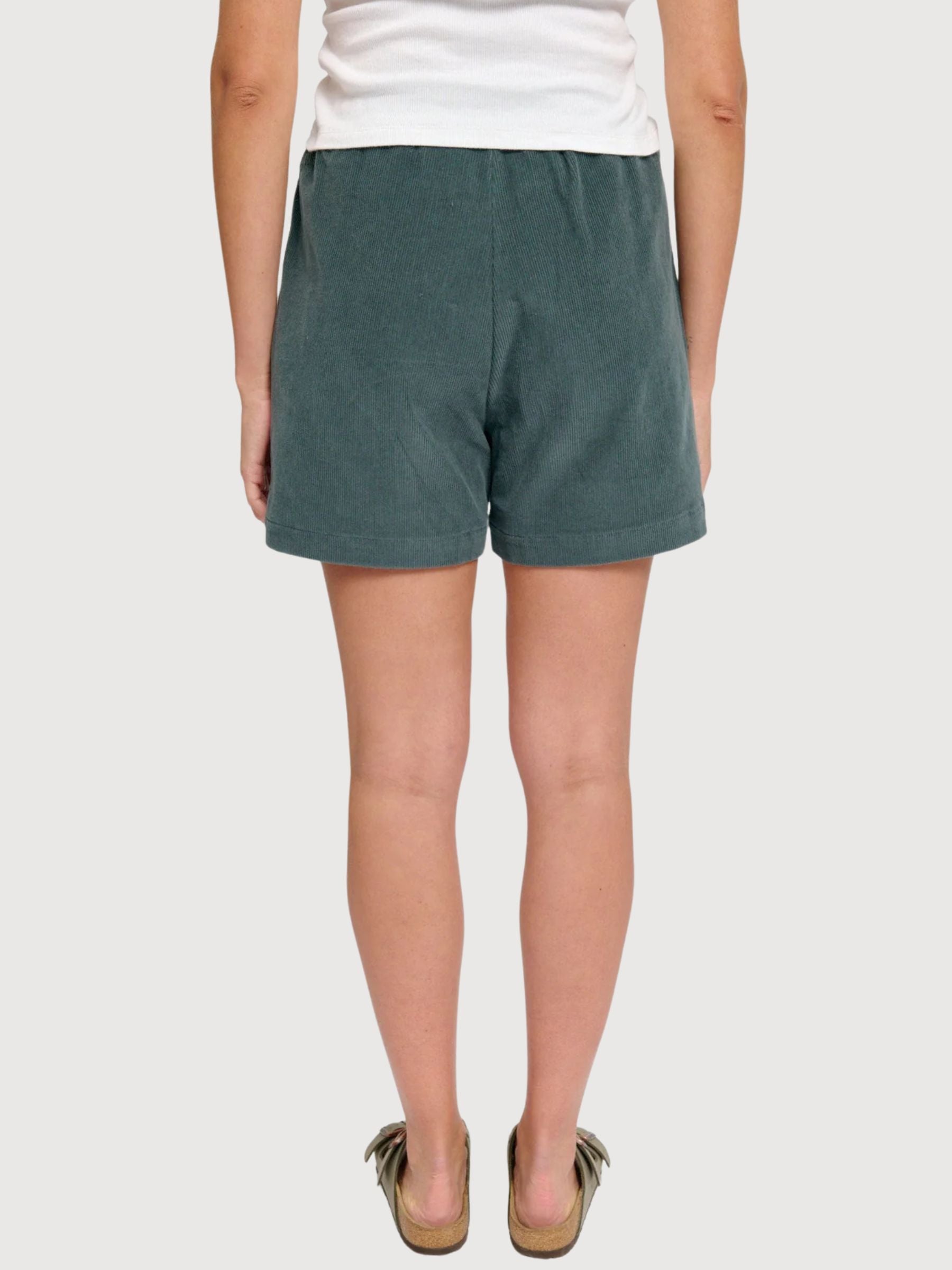 Pantaloncini in velluto a coste da donna, bottiglia di cotone | Mazine