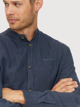 Camicia Altona Blu Lino | Mazine
