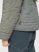 Jacket Floral Quilt Green Woman | Mazine