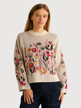 Limhamn Folk Flower Sweater | DEDICATED