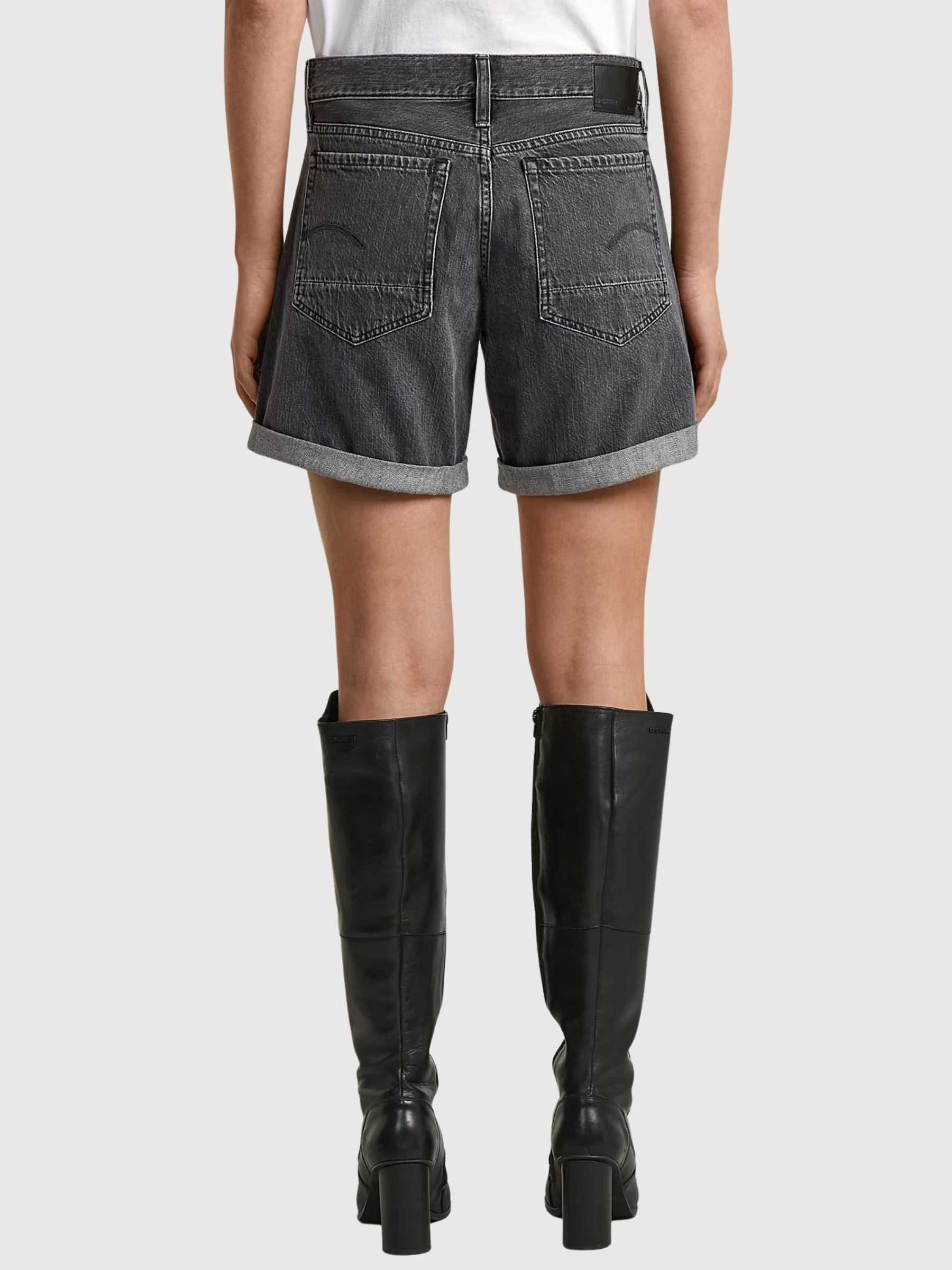 Judee Shorts Damen Used Diorite Grey | G-Star Raw