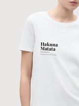Sara T-Shirt Hakuna Matata Weiss | Re-Bello