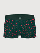 Boxer Brief Green with Red Pepper | A-dam