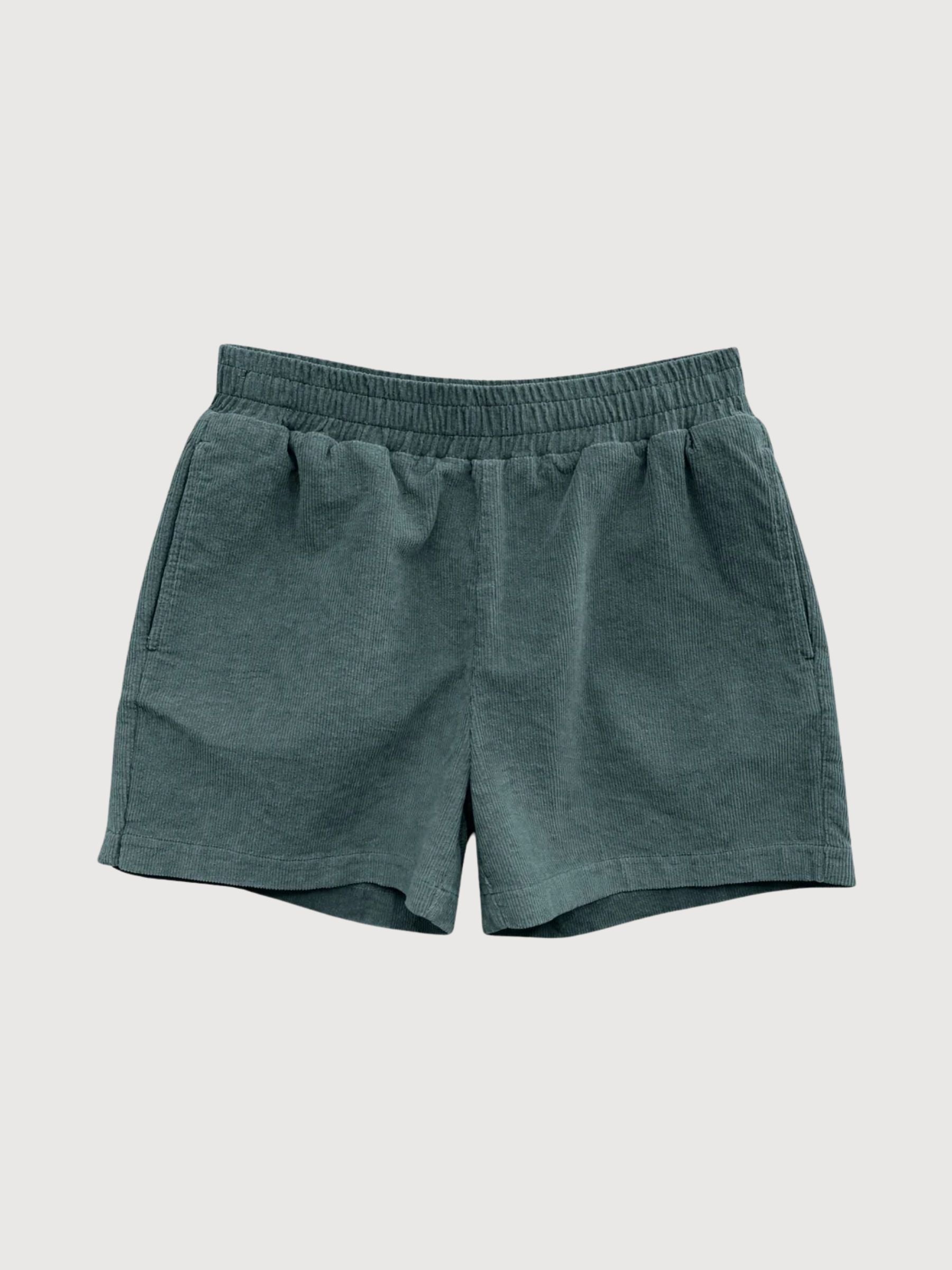 Pantaloncini in velluto a coste da donna, bottiglia di cotone | Mazine