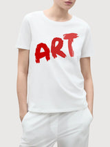 Sara T-shirt Art White | Re-bello