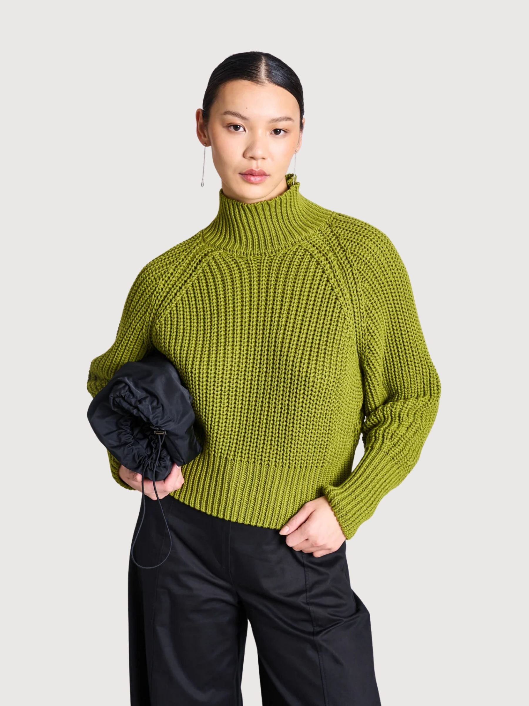 Pullover Ola Green Woman Cotton | Jan N June
