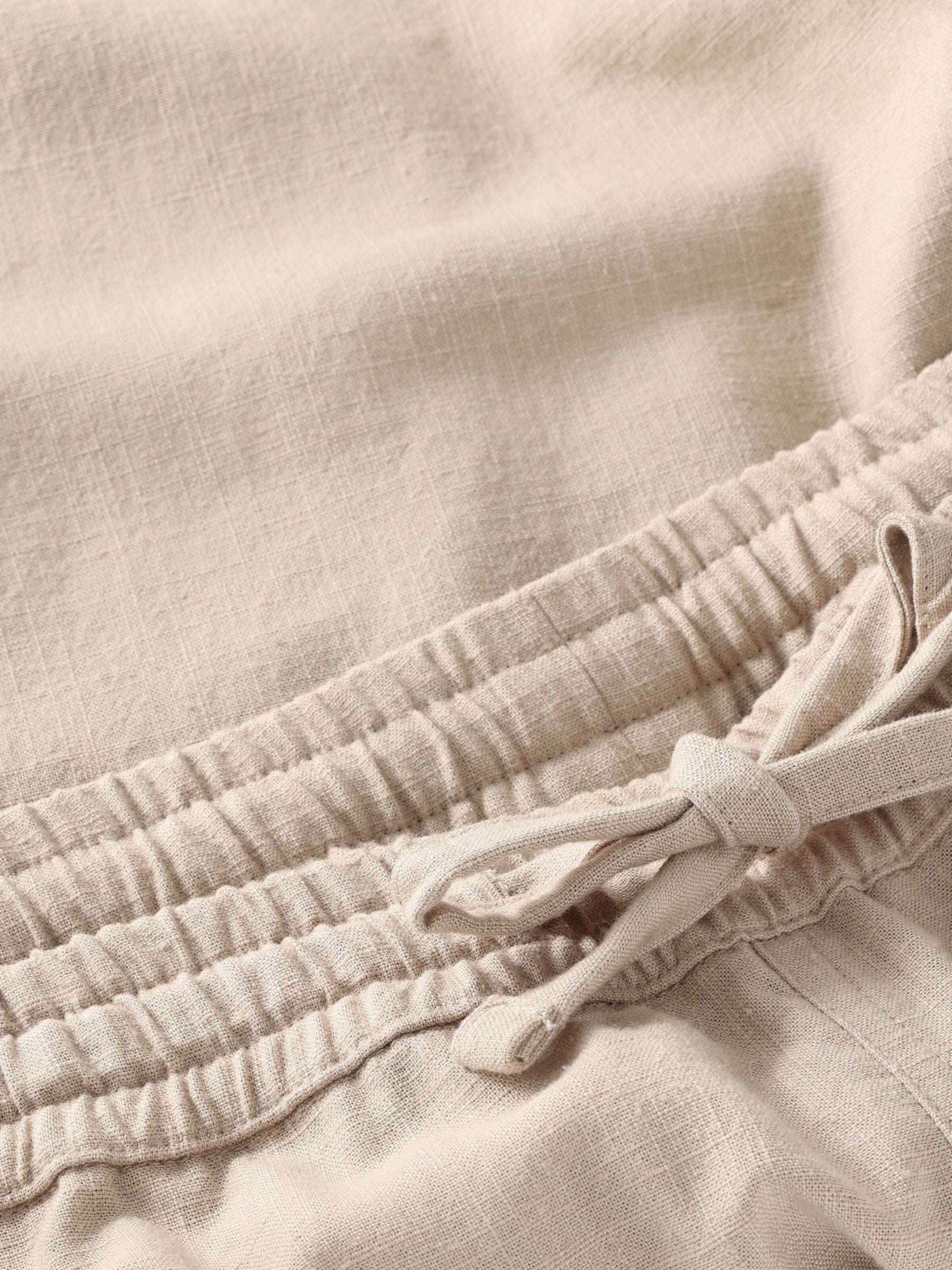 FIG Linen-Mix Shorts Vegan Light Gray | Knowledge Cotton Apparel