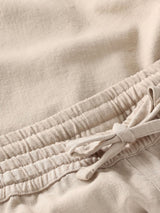 FIG Linen-Mix Shorts Vegan Light Gray | Knowledge Cotton Apparel