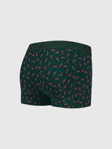 Boxer Brief Green with Red Pepper | A-dam