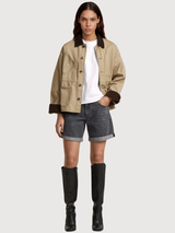 Judee Shorts Donna Usurati Grigio Diorite | G-Star Raw