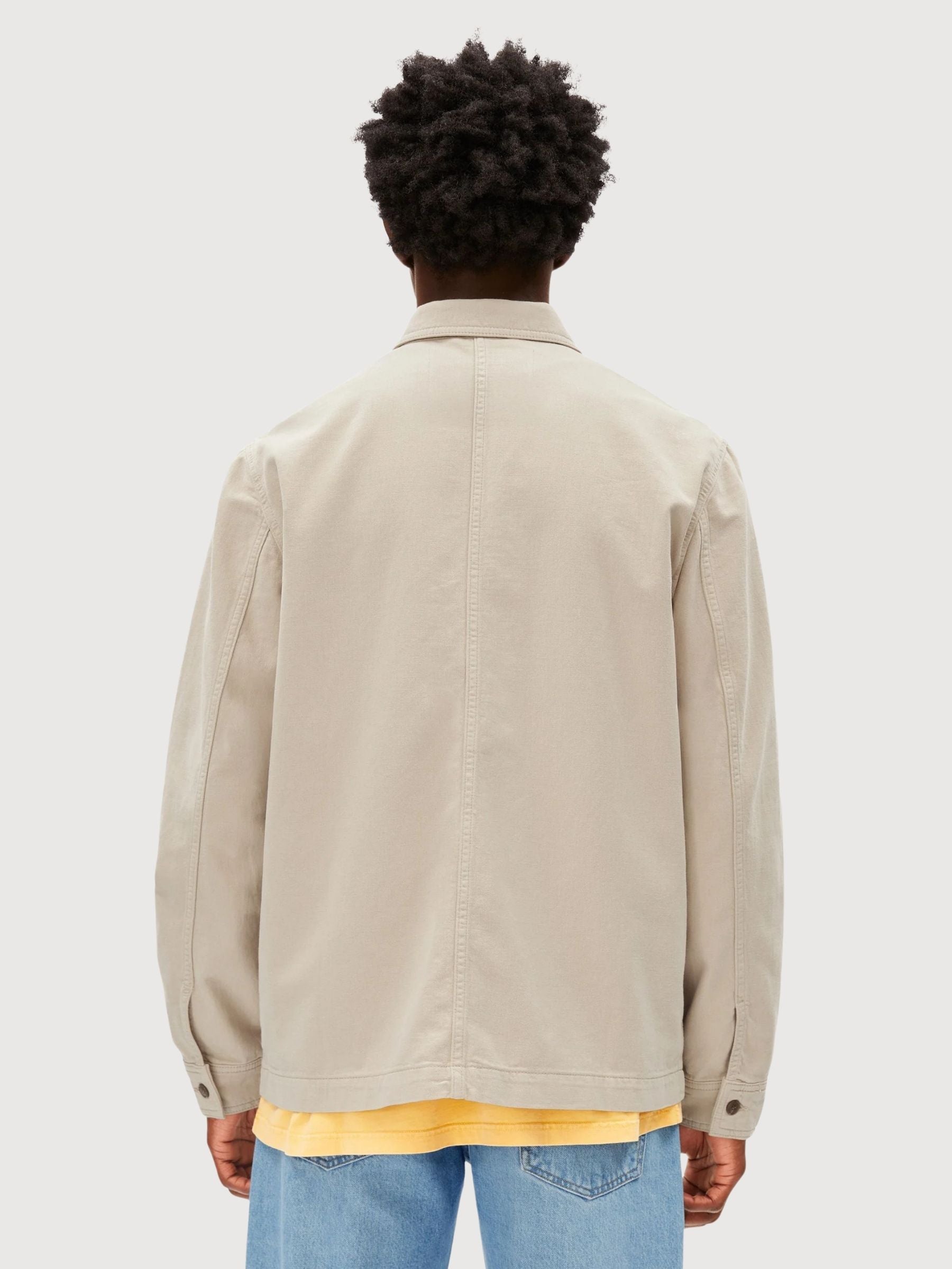 Jacket Cotton Linen Sandstone Man | Armedangels