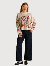 Limhamn Folk Flower Sweater | DEDICATED