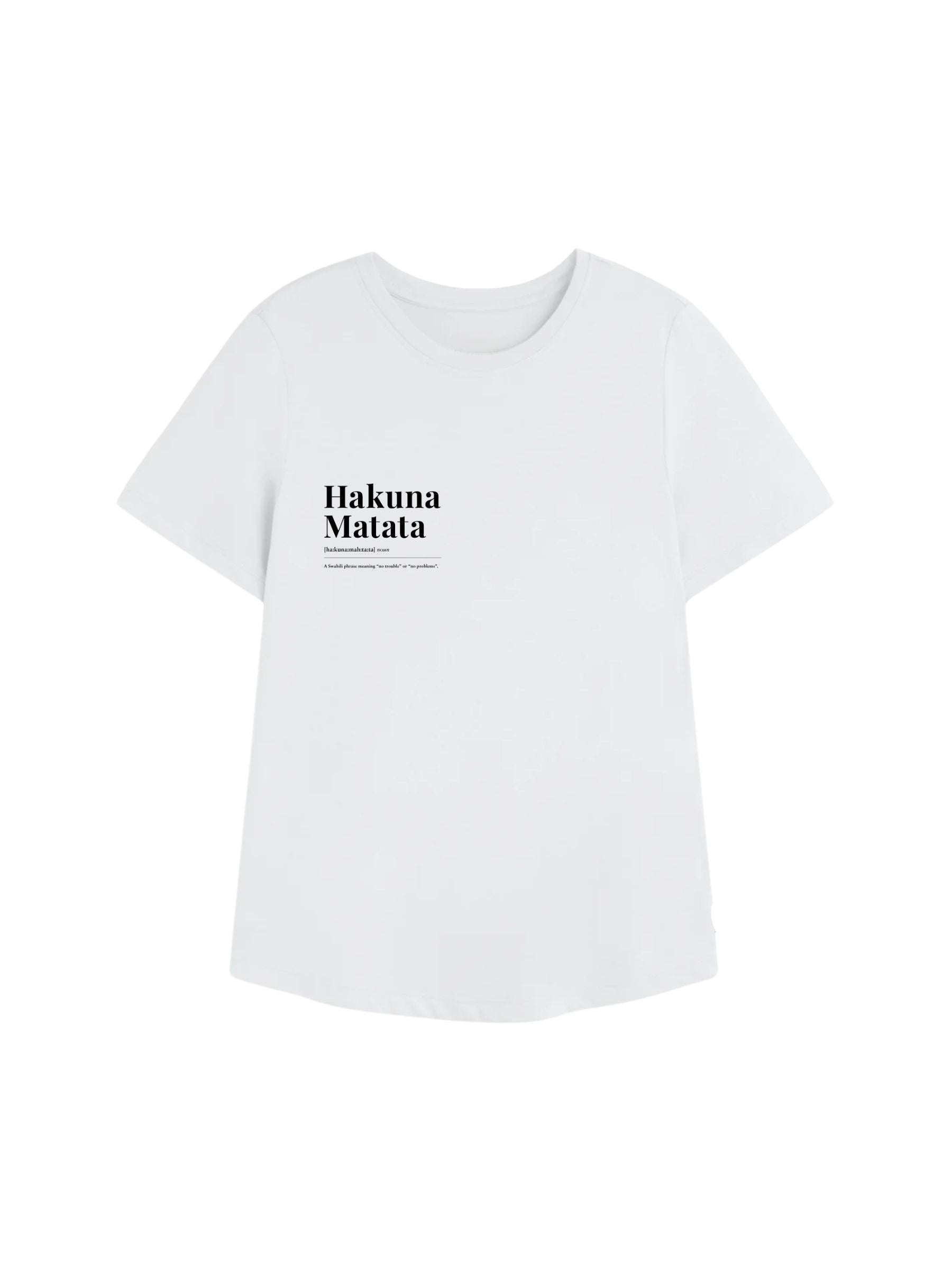 Sara T-Shirt Hakuna Matata Weiss | Re-Bello