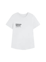 Sara T-Shirt Hakuna Matata Weiss | Re-Bello