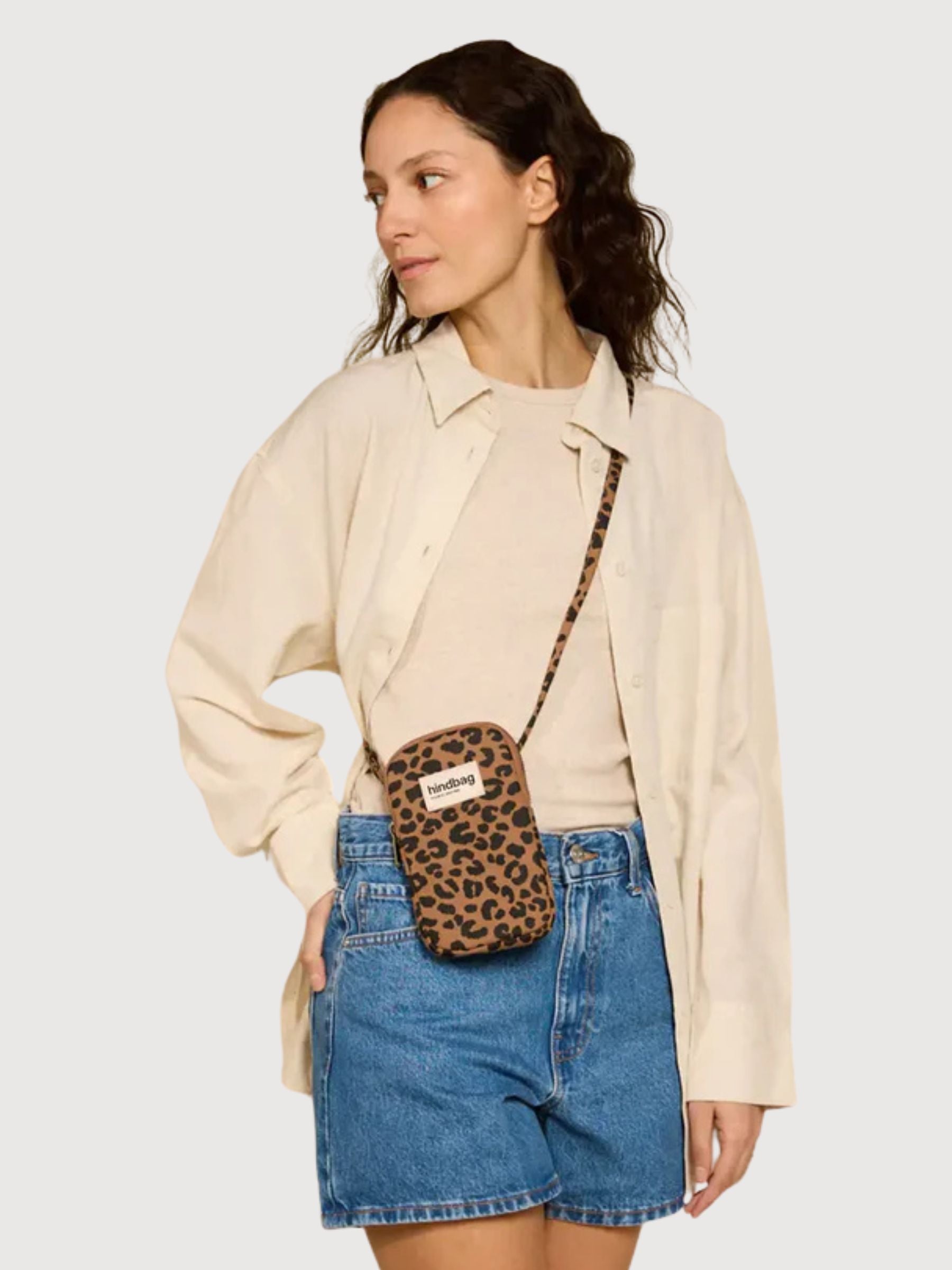 Bill Pochette Telefono Leopard Cannelle | Hindbag