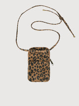 Bill Pochette Téléphone Leopard Cannelle | Hindbag