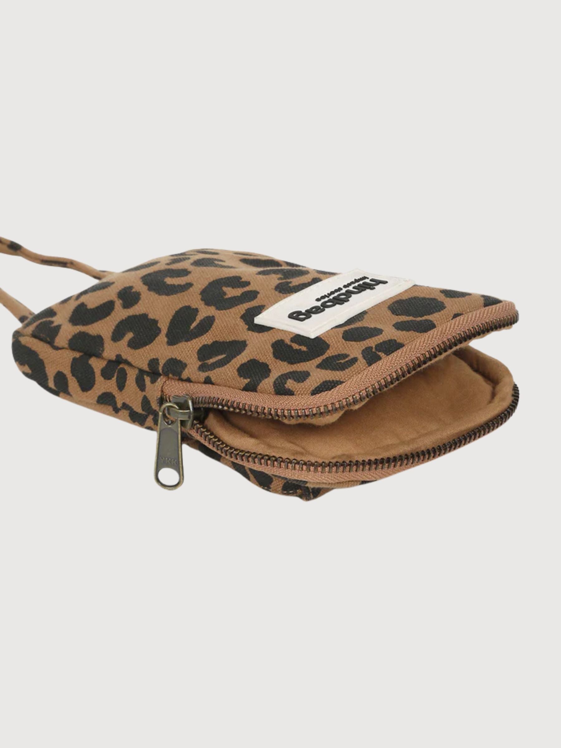 Bill Pochette Telefono Leopard Cannelle | Hindbag