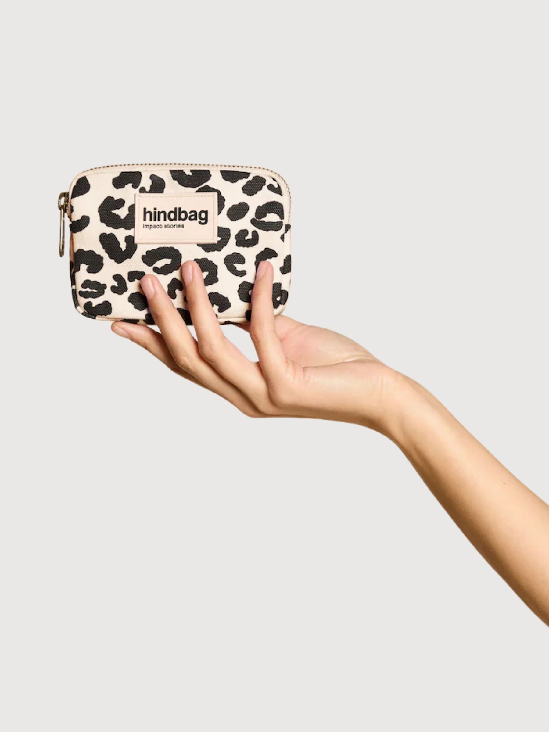 Geldbörse Leopard Ecru | Hindbag