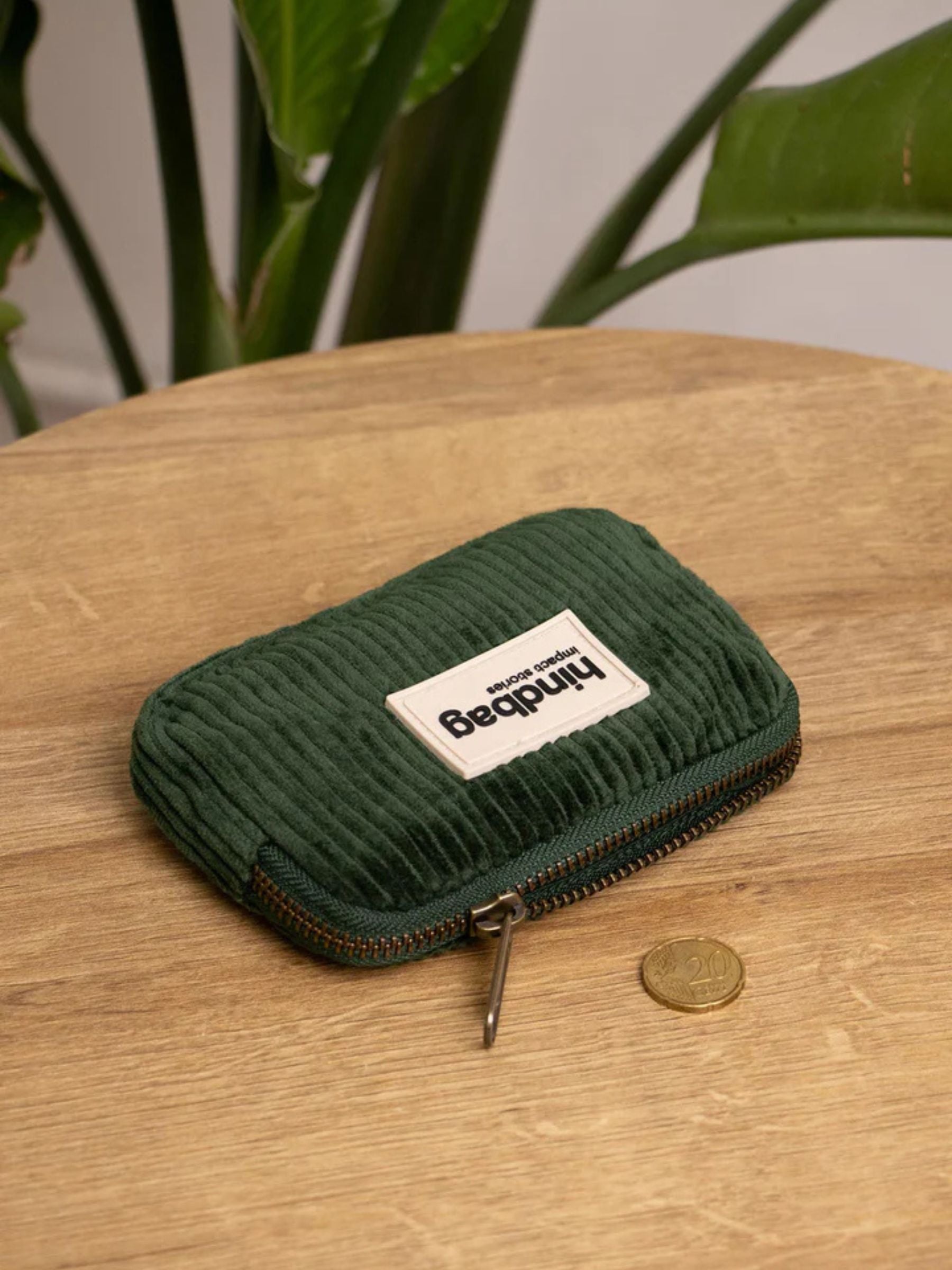 Lili Porte-monnaie Velours Sapin | Hindbag