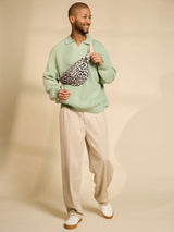 Olivia Sac banane Leopard Ecru | Hindbag