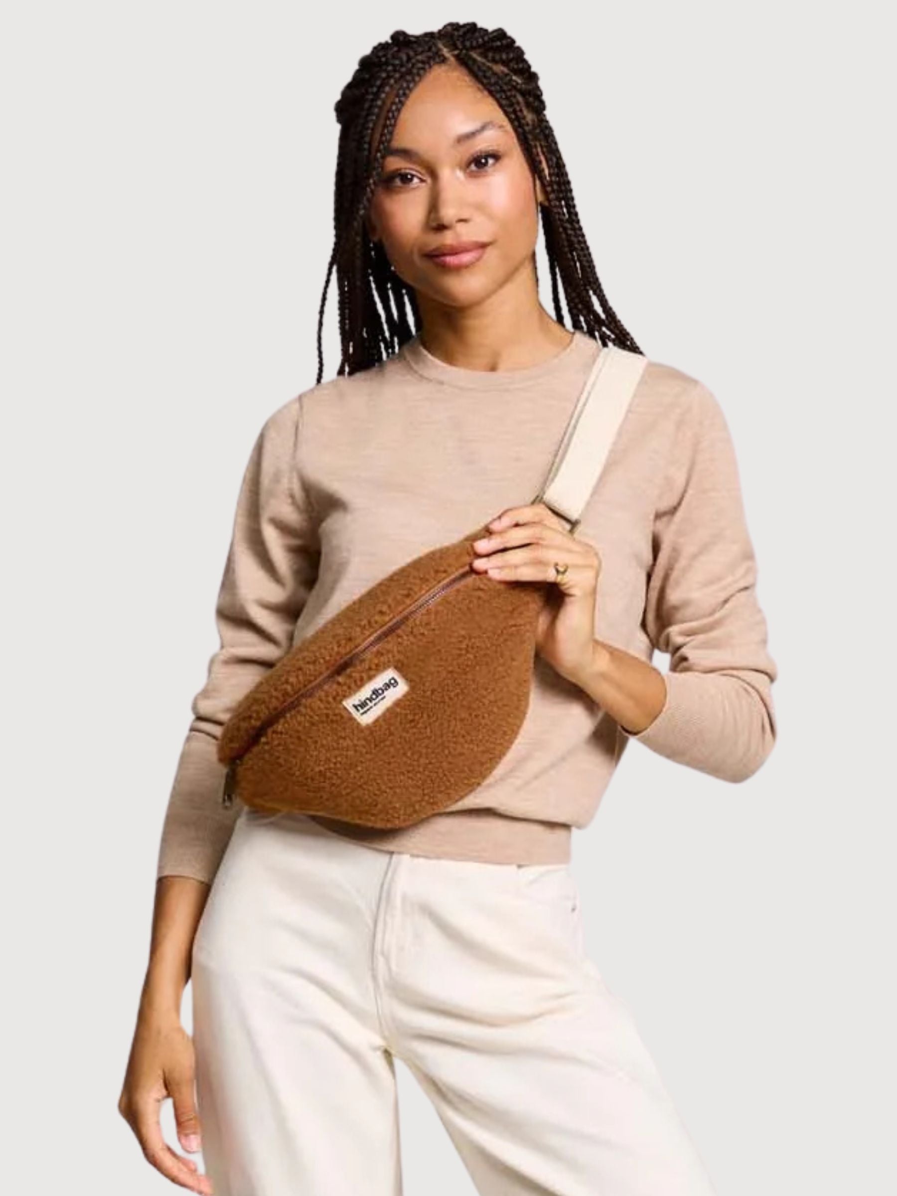 Marsupio Olivia Teddy Brown | Borsa posteriore