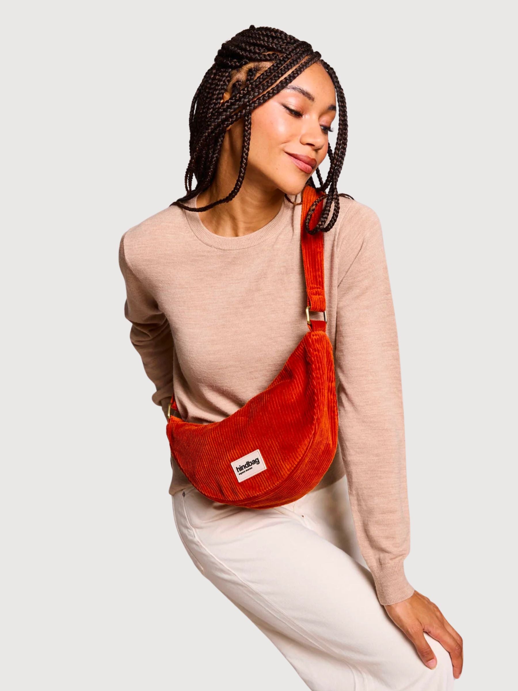 Andrea Fourrure Velours Brique | HINDBAG