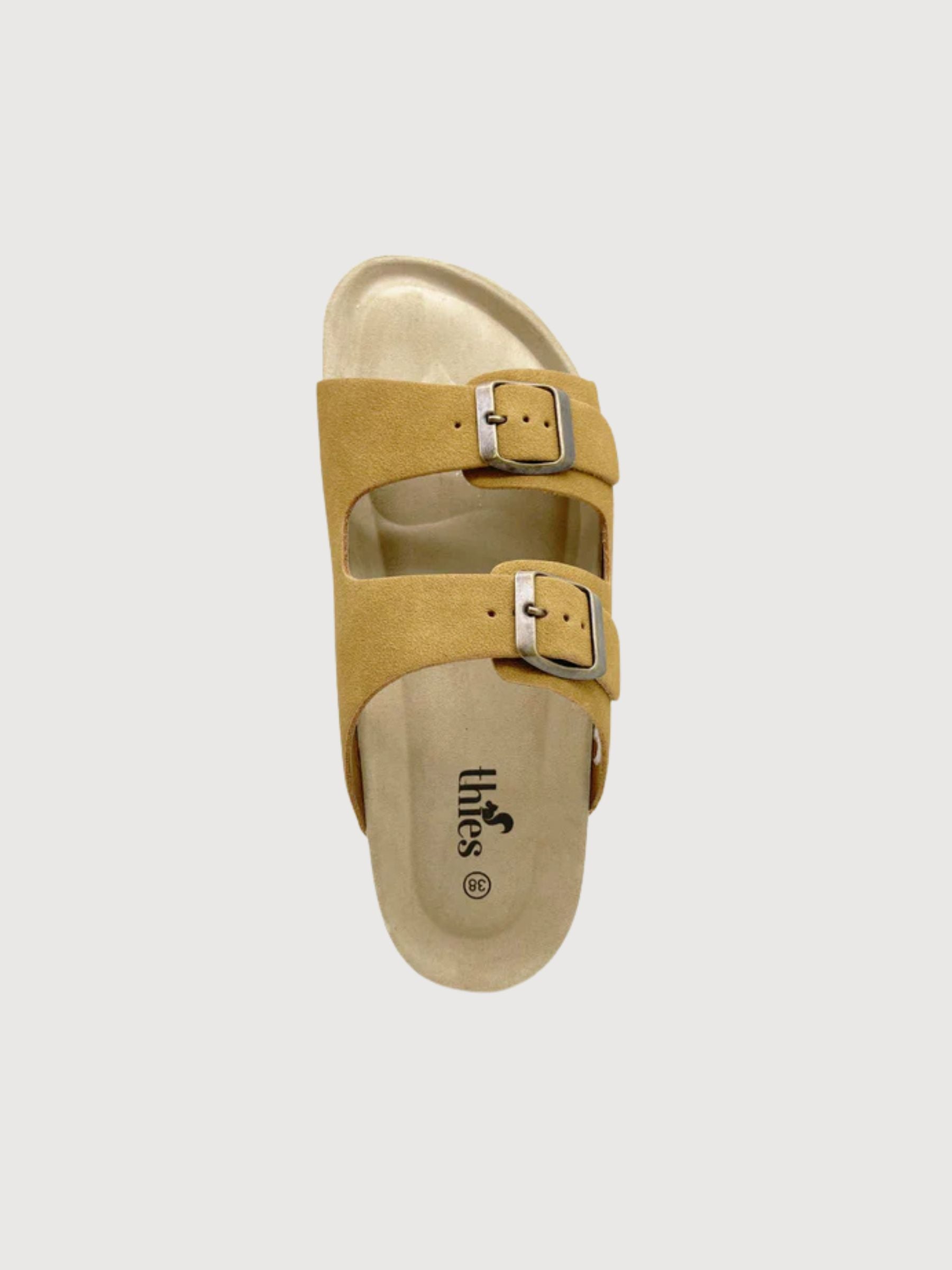 Eco Bio Sandal Vegan Cognac Dame | THIES