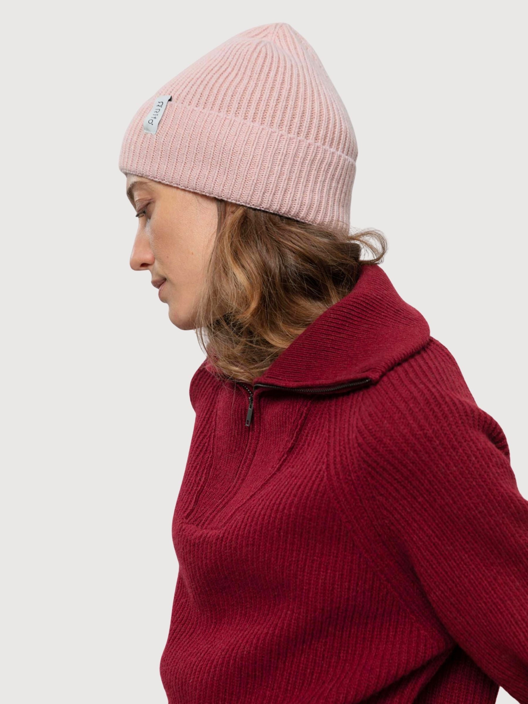 Mütze Marcello Pink Unisex Kaschmir | Rifo