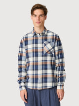 Shirt Checked Navy Man | Knowledge Cotton Apparel