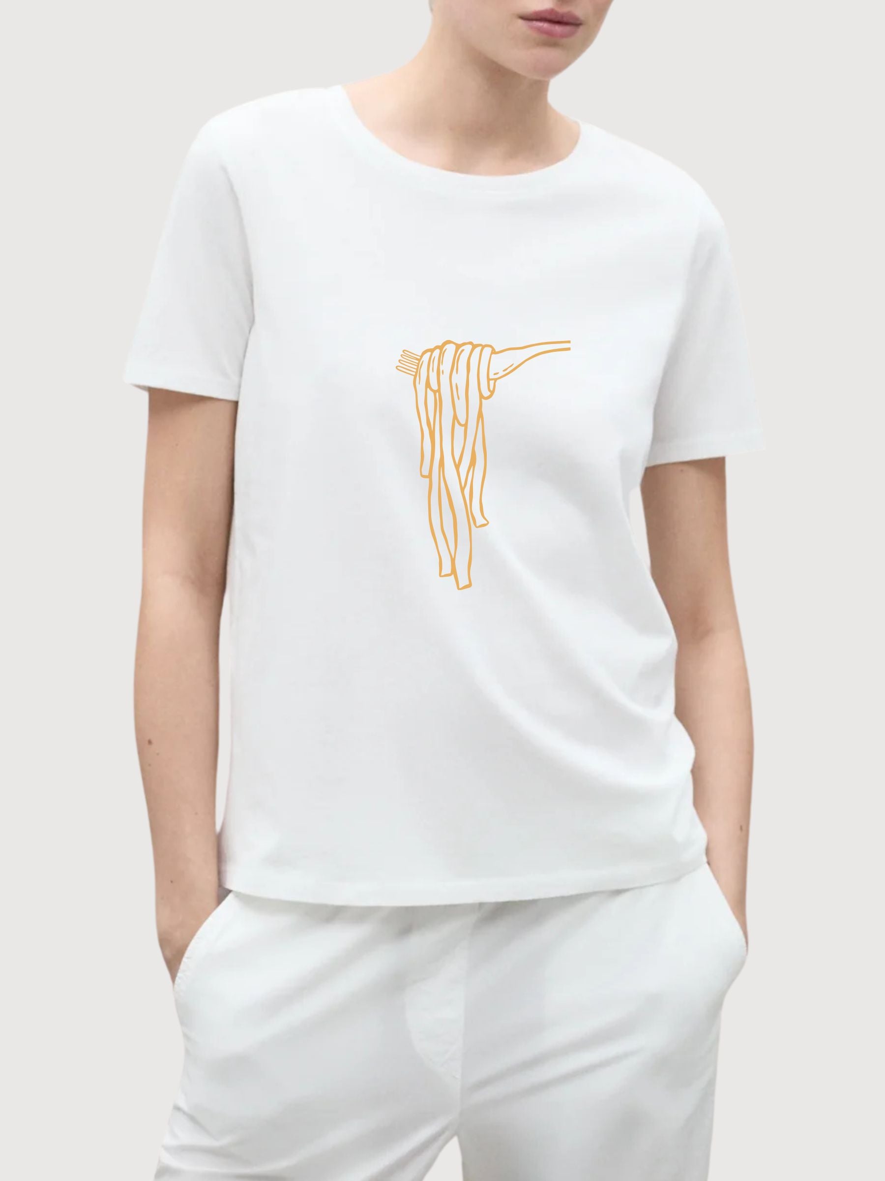 Sara T-Shirt Spaghettiträger Weiß | Re-Bello