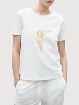 Sara T-shirt Spaghetti White | Re-Bello