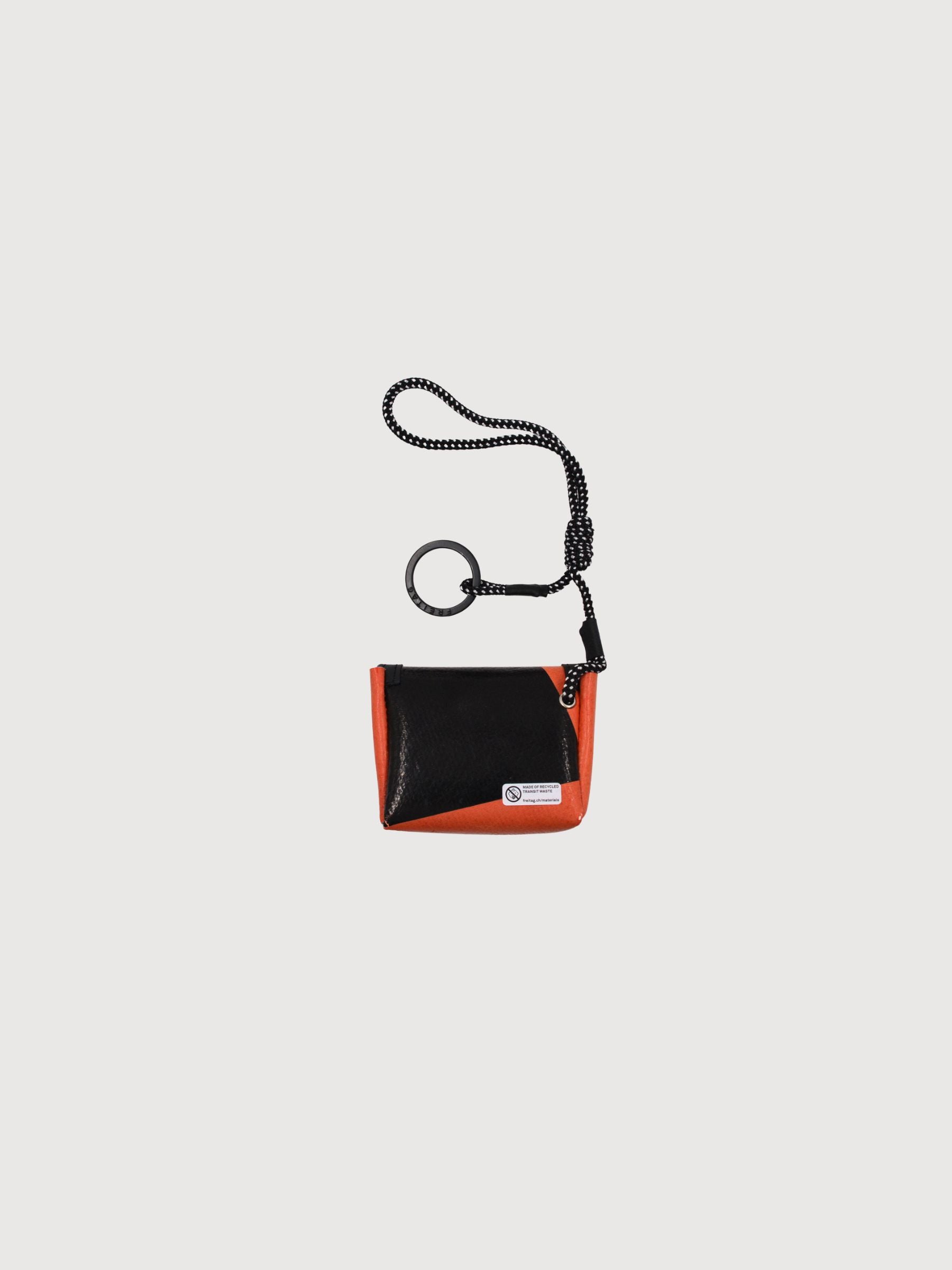 Key Holder Mini Messenger Orange/Black | Freitag
