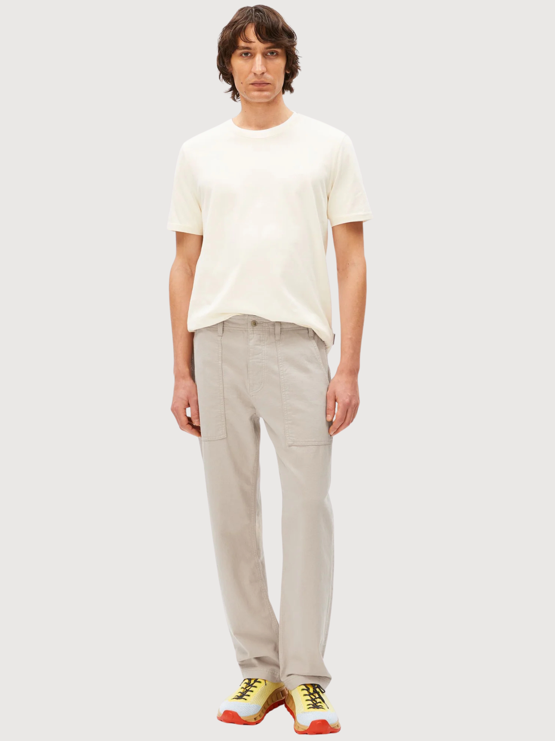 T-Shirt Jaames Oatmilk Man Cotton | Armedangels