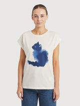 Visby Watercolor Cat T-shirt | DEDICATED