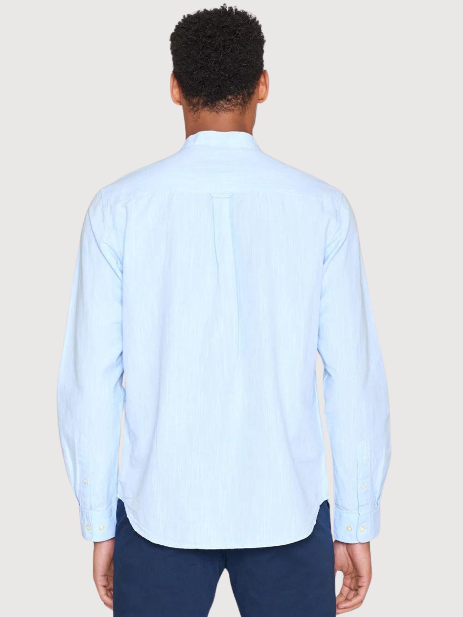 Camicia cotone biologico normale azzurro | Abbigliamento in cotone della conoscenza