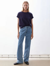 T-Shirt Idaara Tinted Navy Woman | Armedangels