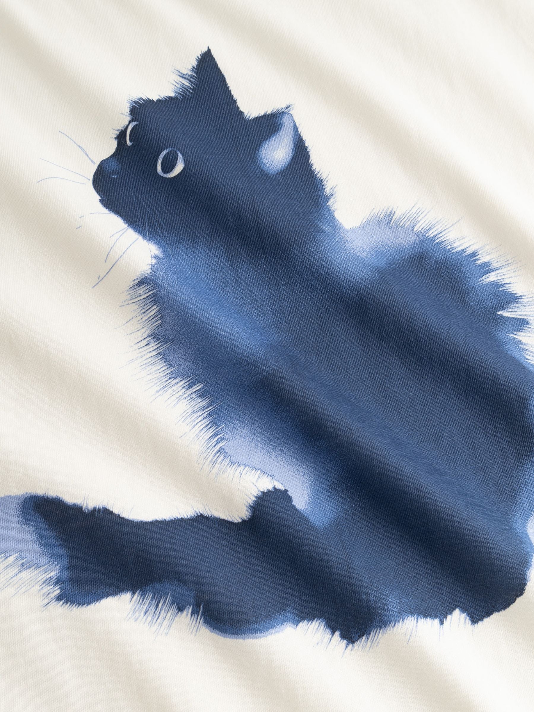 Visby Watercolor Cat T-shirt | DEDICATED