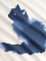 Visby Watercolor Cat T-shirt | DEDICATED
