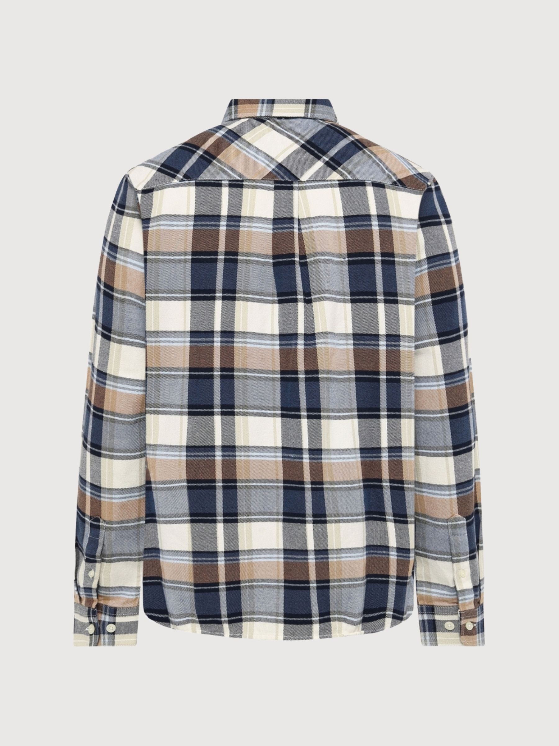 Shirt Checked Navy Man | Knowledge Cotton Apparel