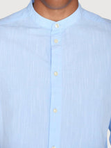 Camicia Regular Azzurro Cotone organicoo | Knowledge Cotton Apparel