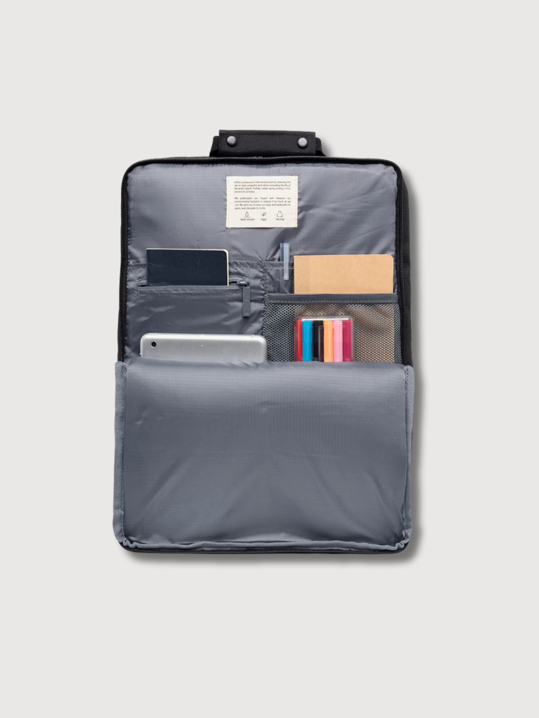 Täglicher Ripstop 15 schwarzer recycelten Polyester | Lefrik