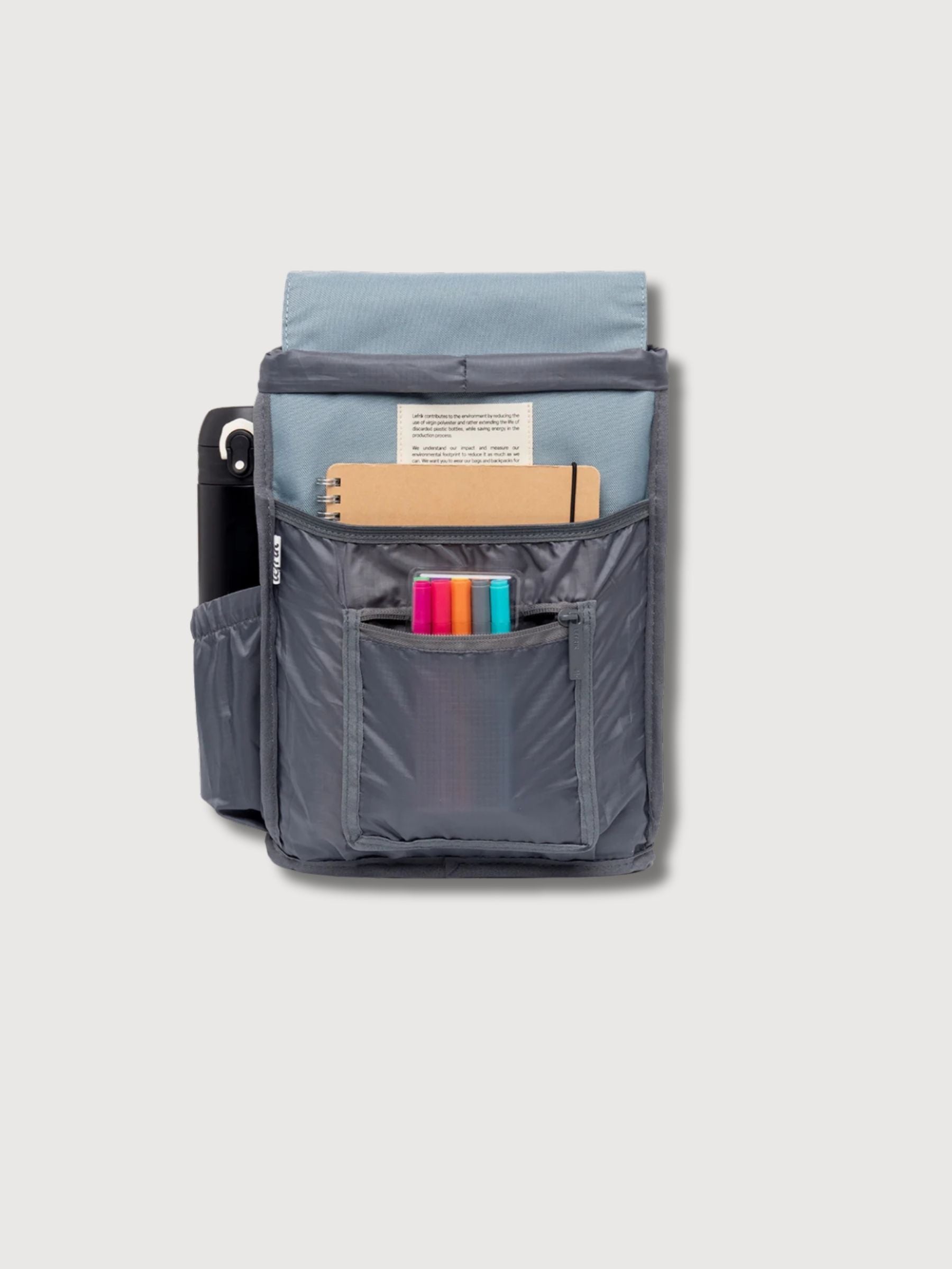 Kaut Mini Stone Blue recycled polyester backpack Lefrik