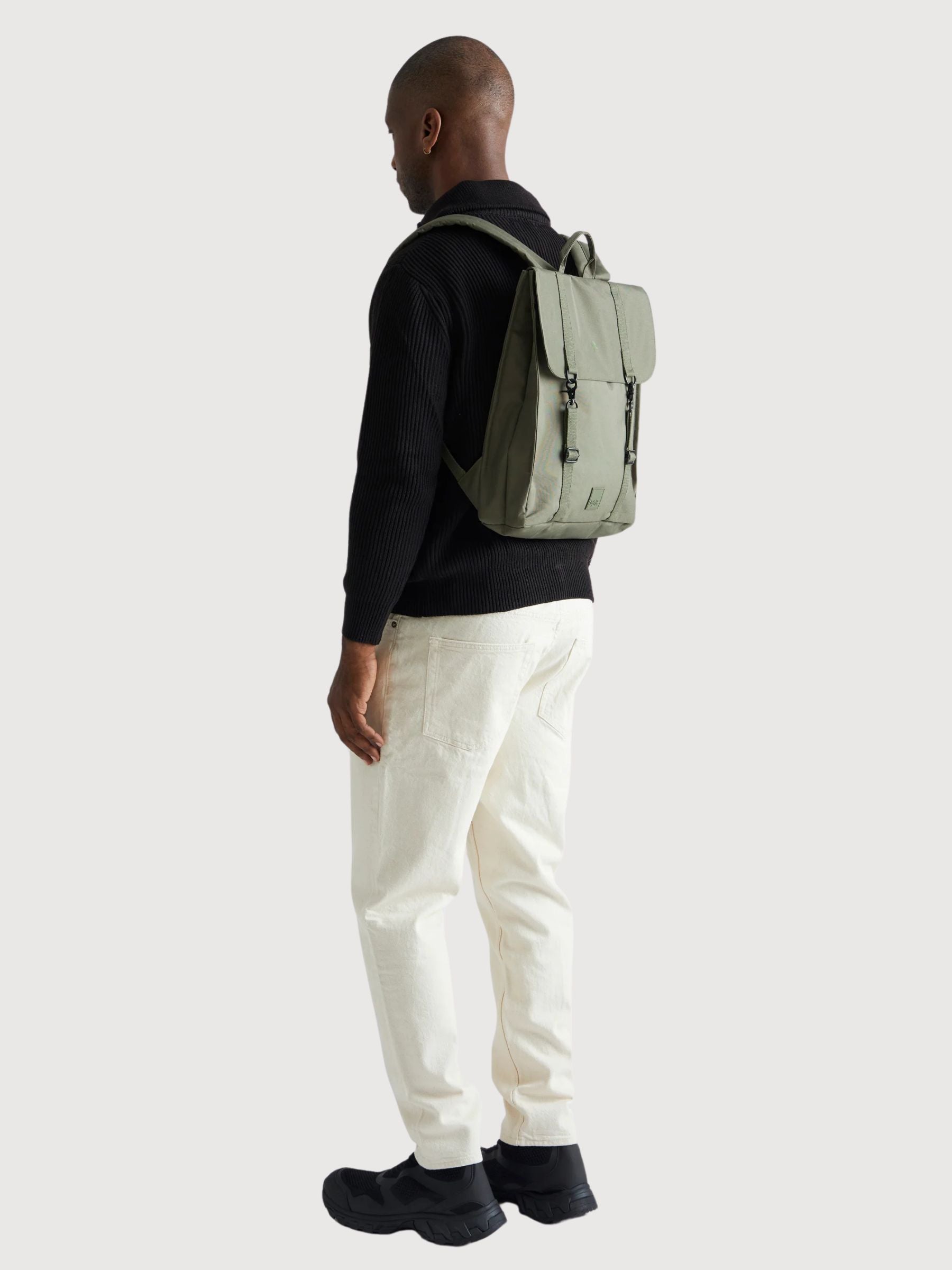 Handy Stripes Olive Rucksack | Lefrik