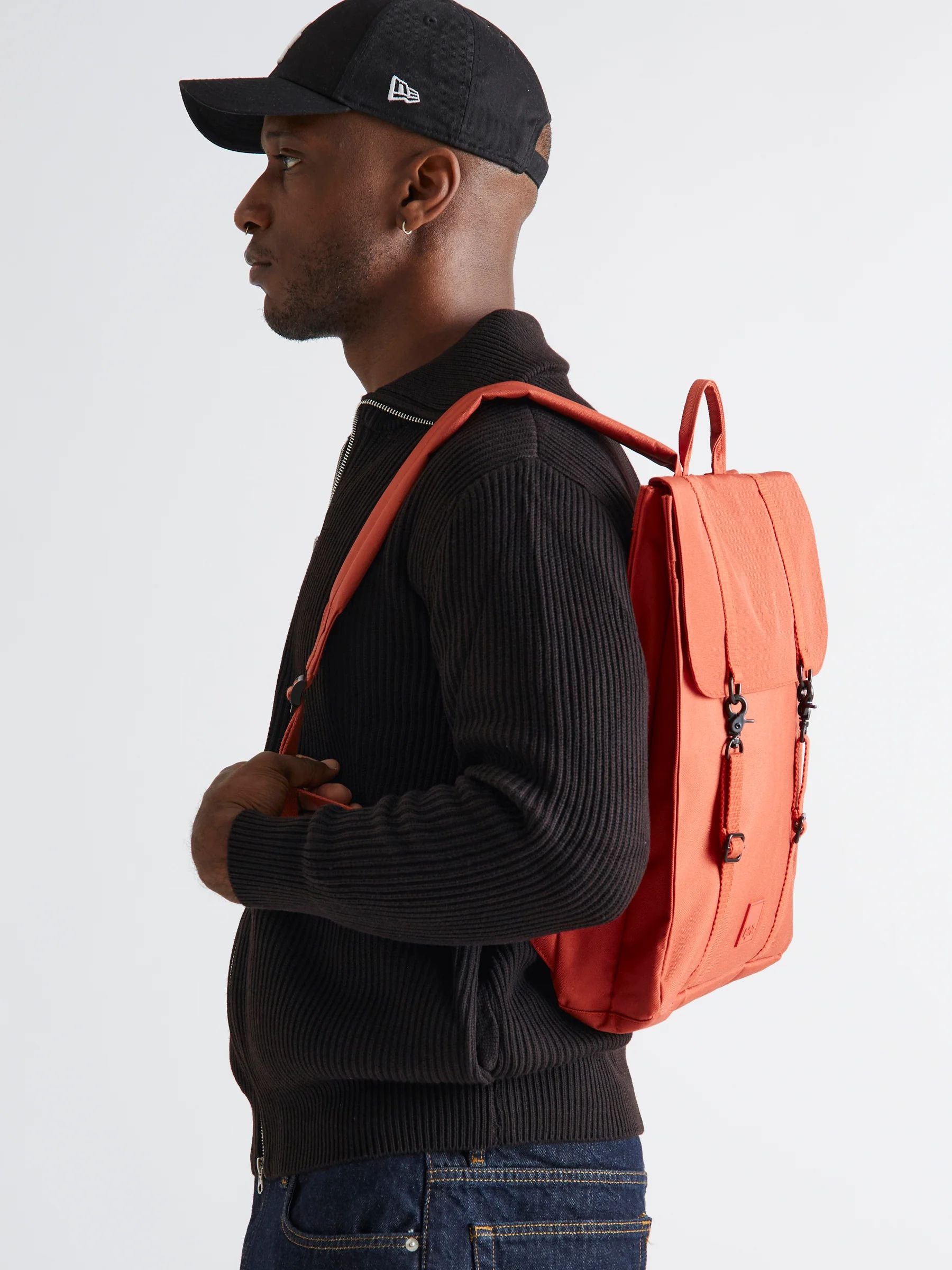 Handy Streifen Orange Rucksack | Lefrik