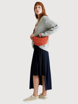 Borsa Lua Stripes Orange Half Moon | Lefrik
