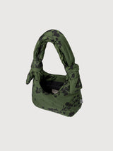 Biwa Puffy Mini Floral Green Tech Bag | Lefrik