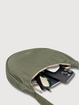 Borsa a mezza luna a strisce Lua | Lefrik