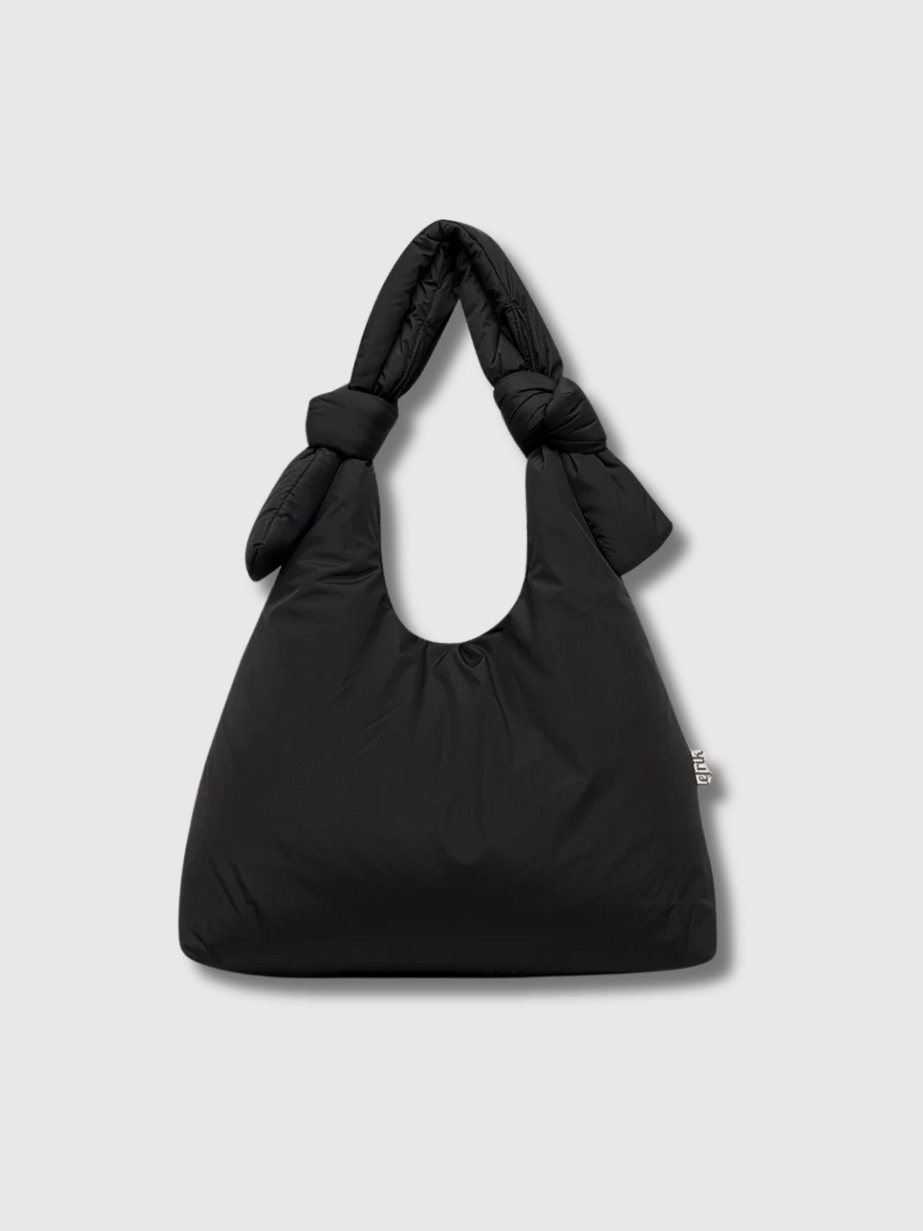 Biwa Puffy Mini Bag Black In Recycled Polyester | Lefrik